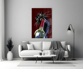 Andy-Warhol pop cinematic glass wall art in heritage stairwell