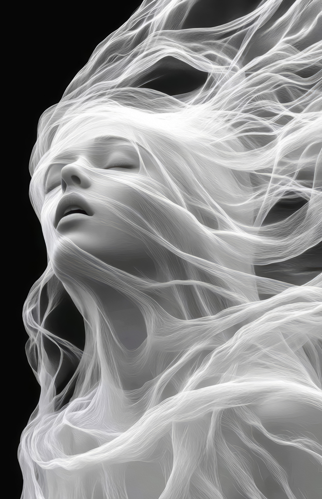 Ethereal Wind Glass Wall Art