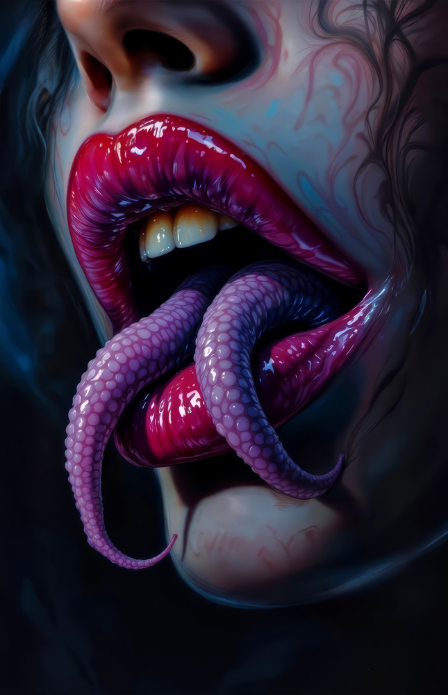 Serpent Tongue Tempered Glass Wall Art