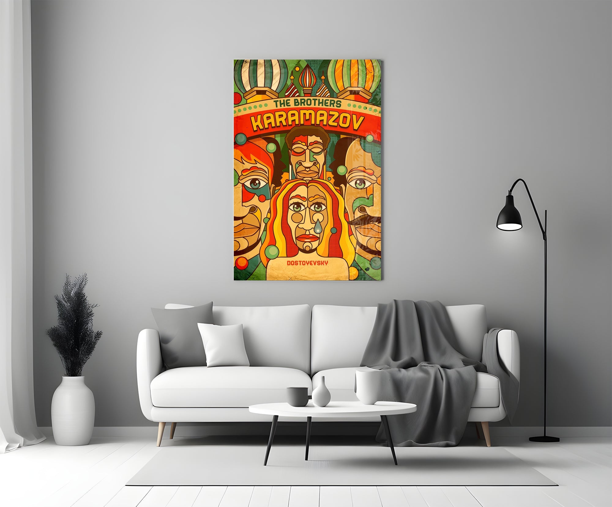 Karamazov Brothers Pop Art Glass Wall Art