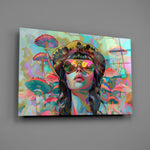 70s pop forager fantasy cinematic glass wall art in creative-agency reception