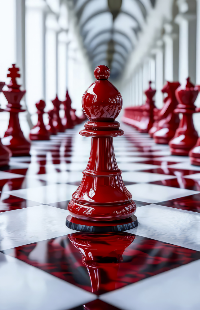 Chess Art Glass Wall Art