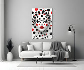 Kusama infinity cinematic glass wall art in heritage stairwell