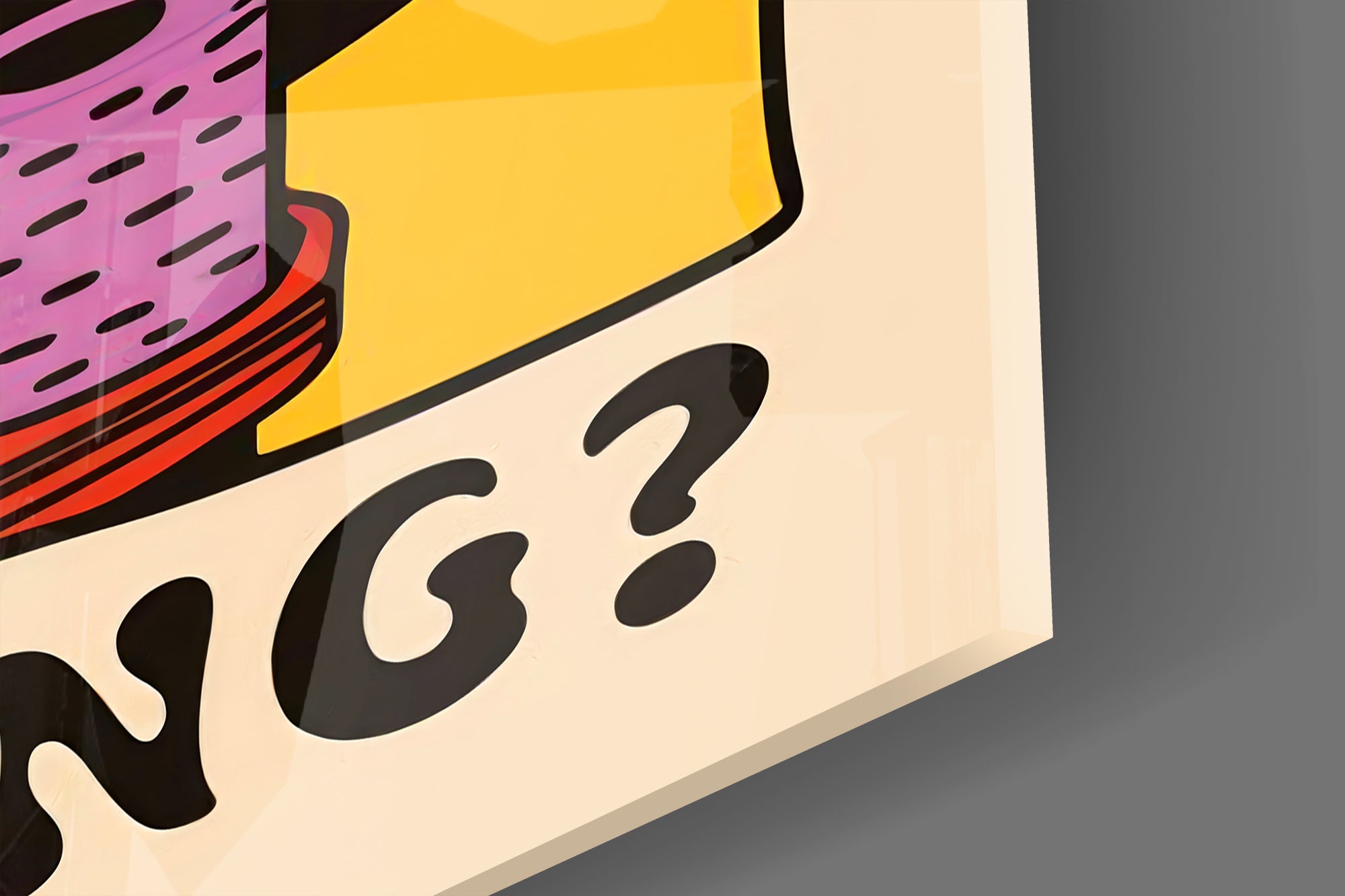 Judgmental Tuxedo Cat Glass Wall Art