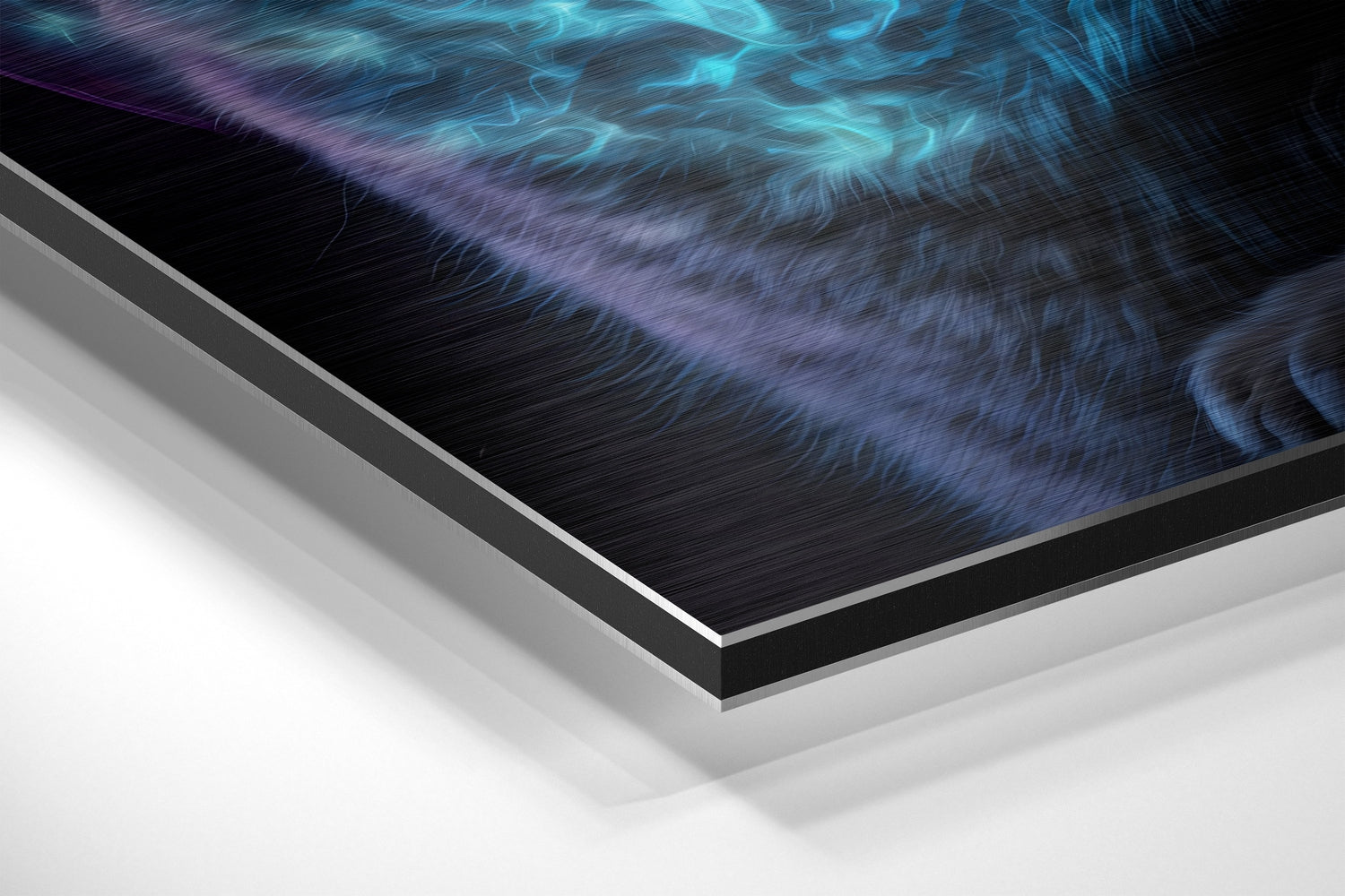 Cat Brushed Aluminum Dibond Wall Art.