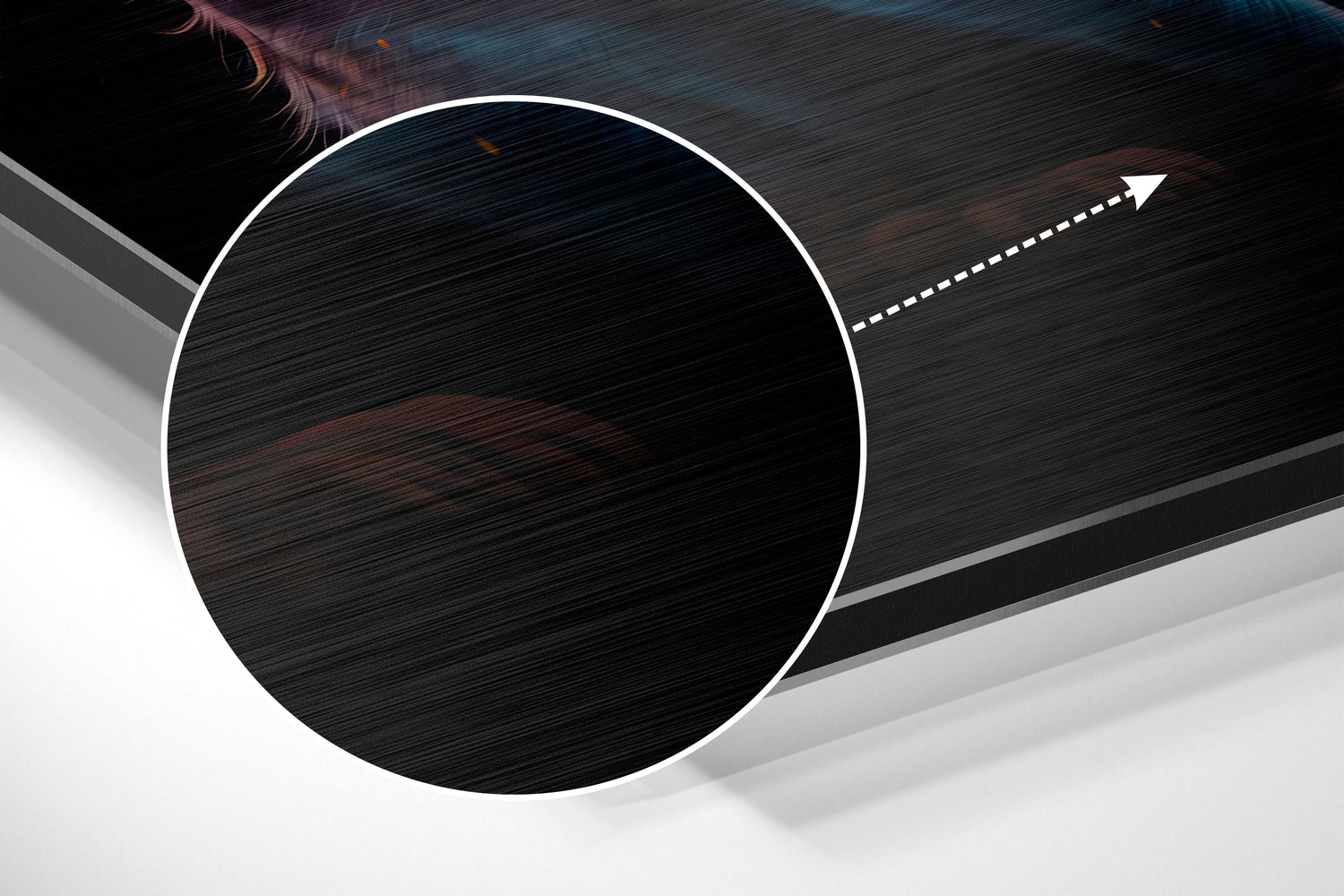 Cat Brushed Aluminum Dibond Wall Art.