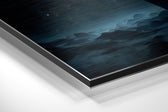 Man  Brushed Aluminum Dibond Wall Art.