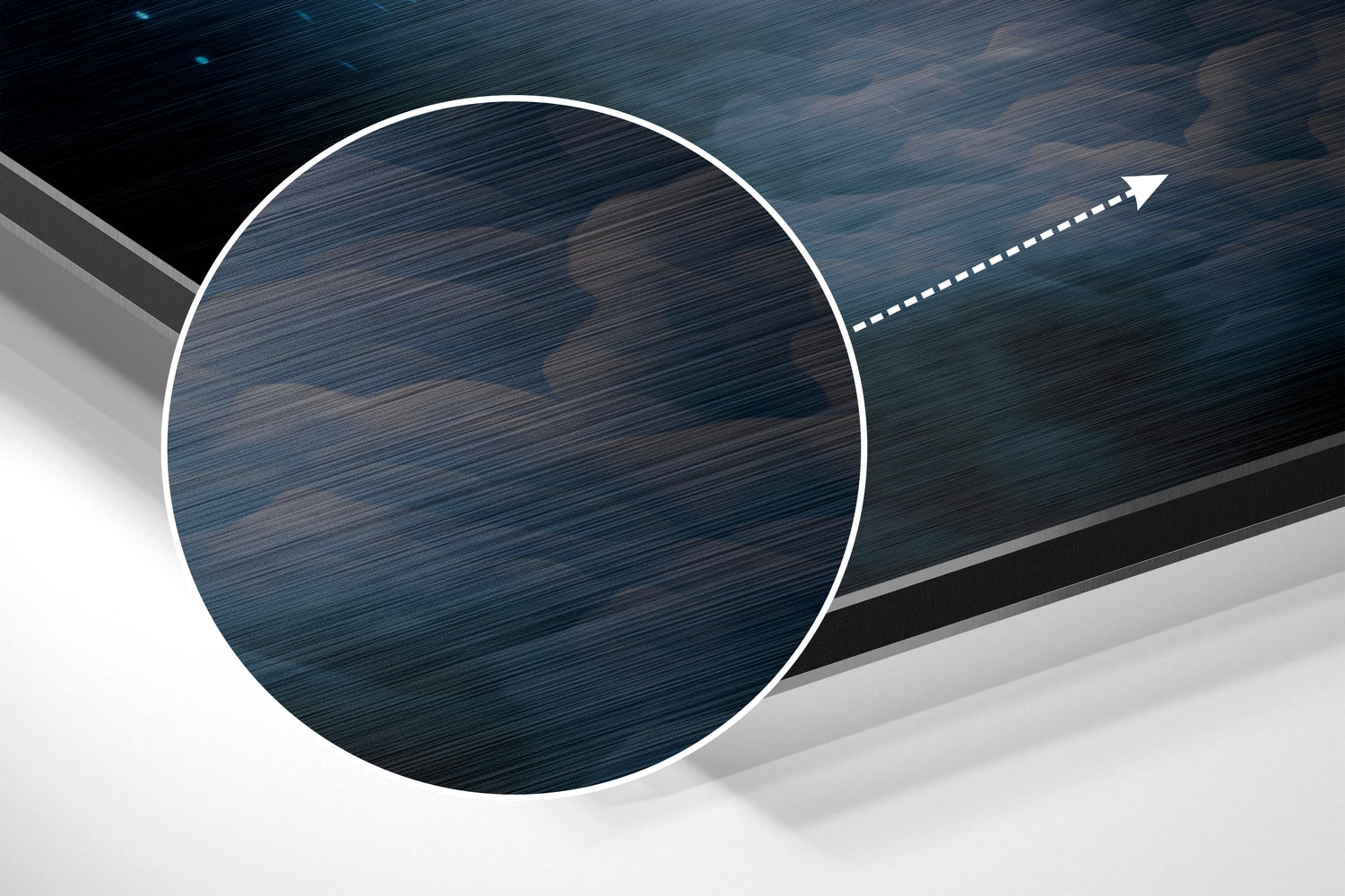 Man  Brushed Aluminum Dibond Wall Art.