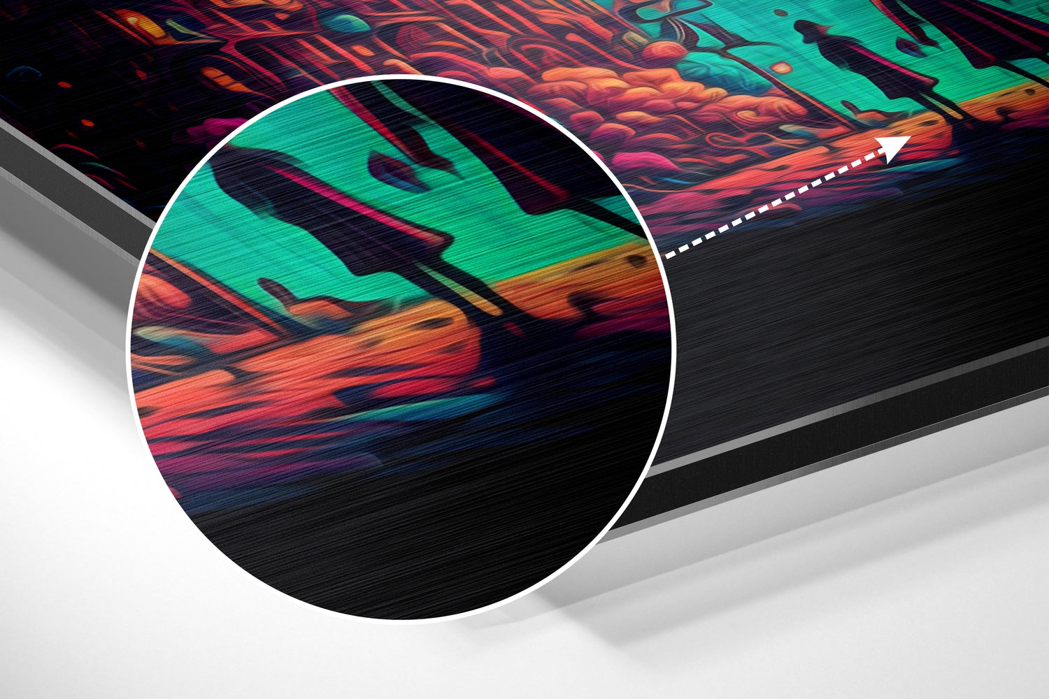 Dreamland Brushed Aluminum Dibond Wall Art.