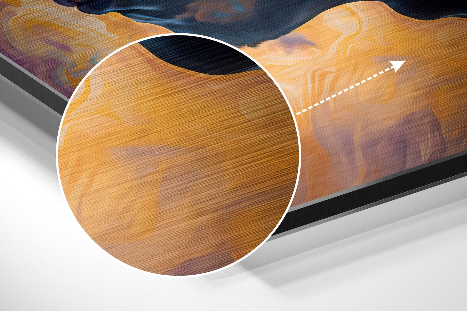 Quest Brushed Aluminum Dibond Wall Art.