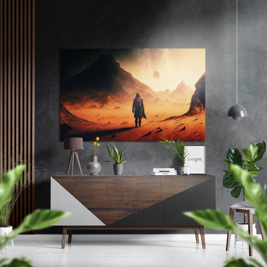 Another Planet Brushed Aluminum Dibond Wall Art.