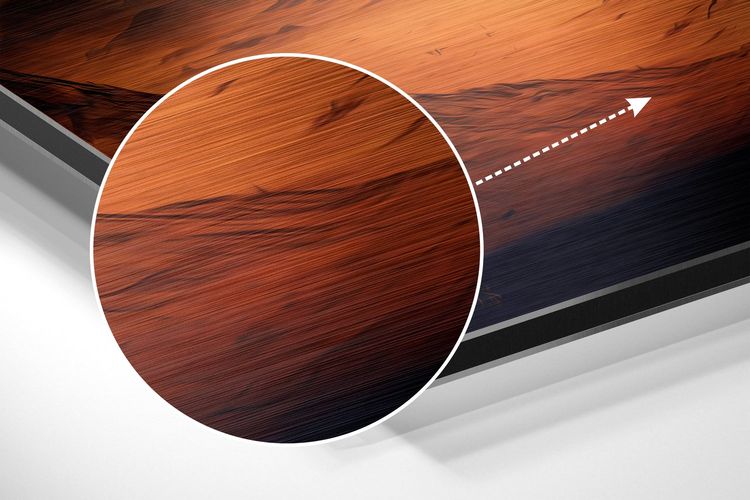 Another Planet Brushed Aluminum Dibond Wall Art.