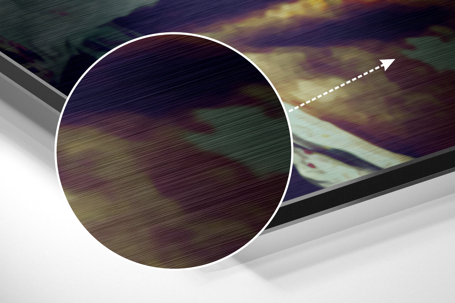 Marilyn Monroe Brushed Aluminum Dibond Wall Art.