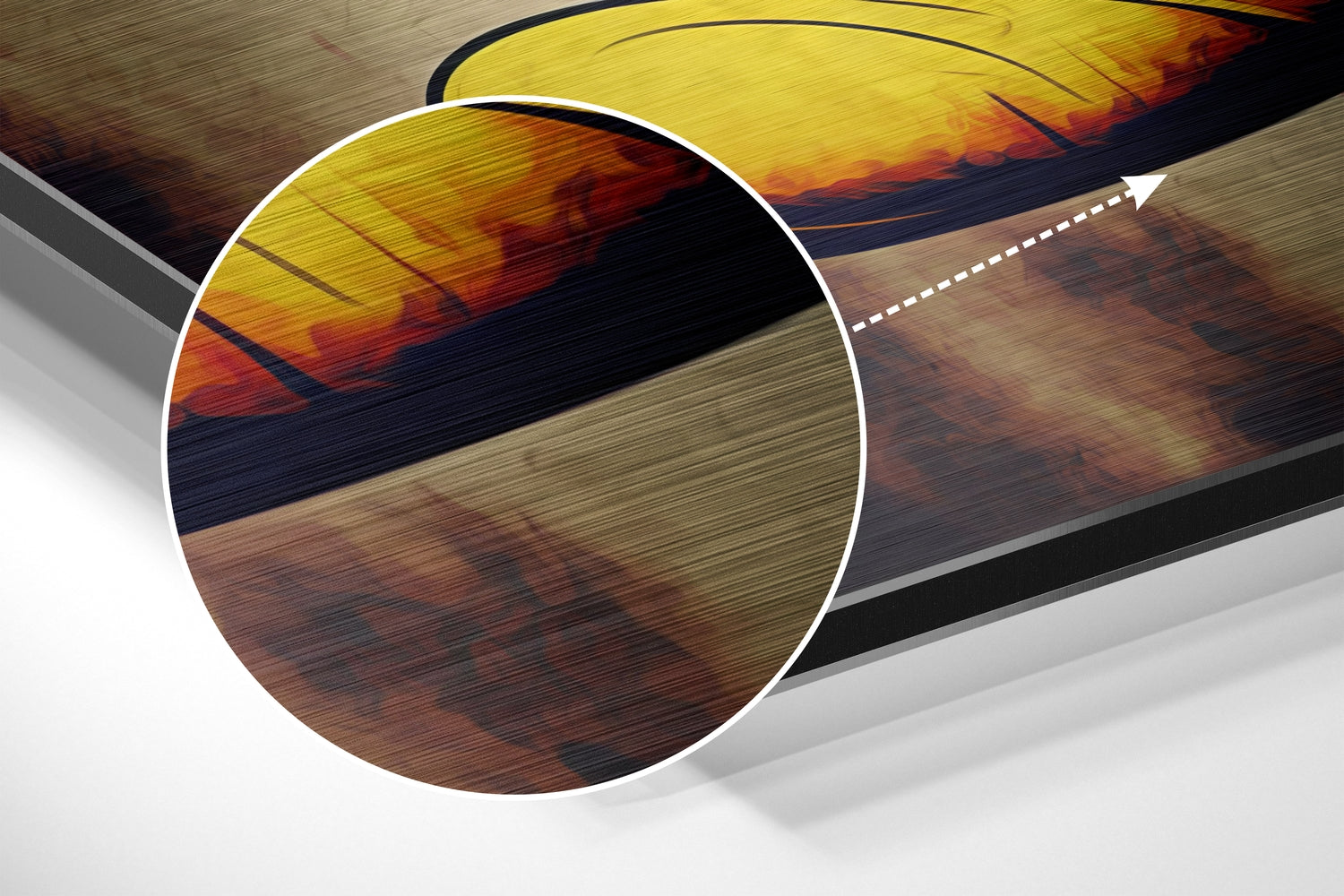 Mickey Brushed Aluminum Dibond Wall Art.