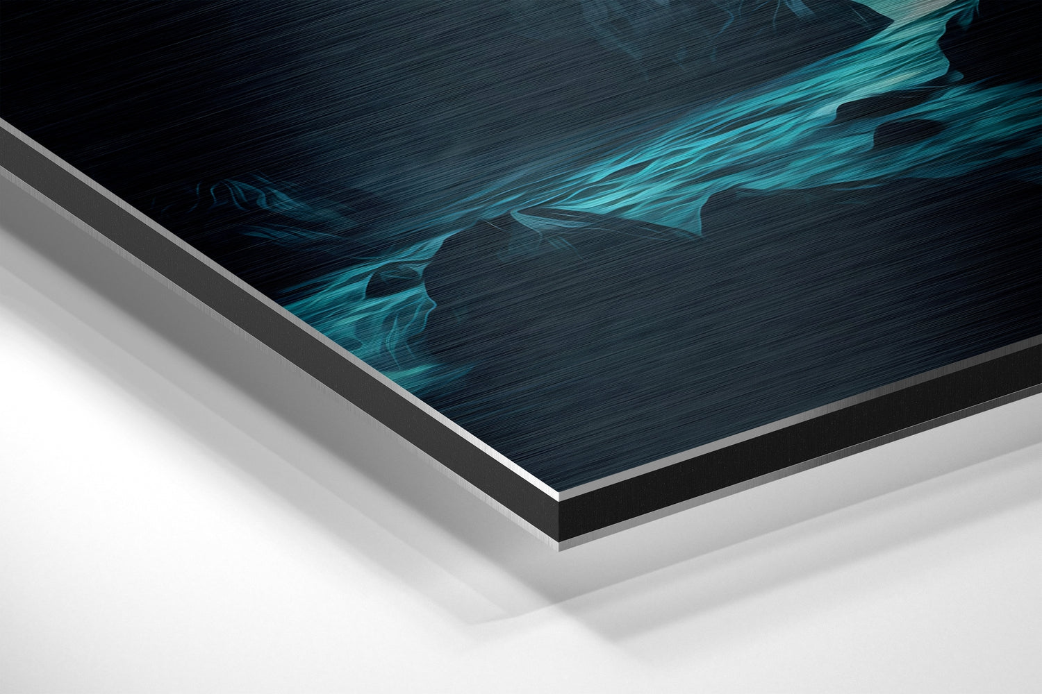 River Brushed Aluminum Dibond Wall Art.