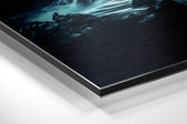 River Brushed Aluminum Dibond Wall Art.