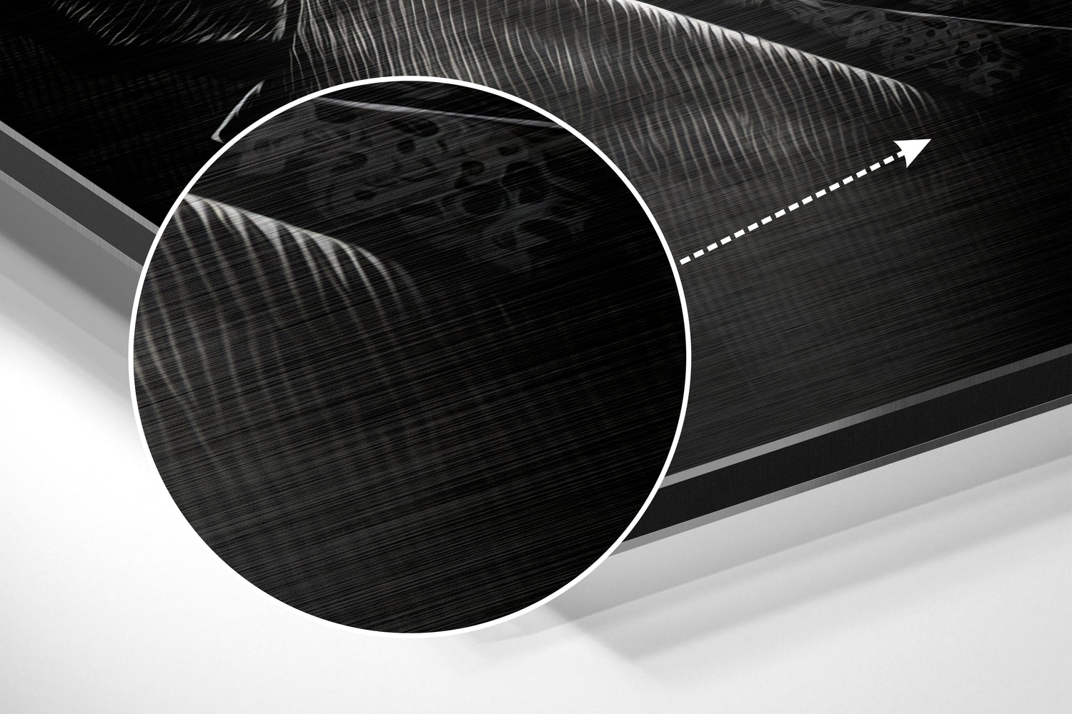 Man in Cap Brushed Aluminum Dibond Wall Art.