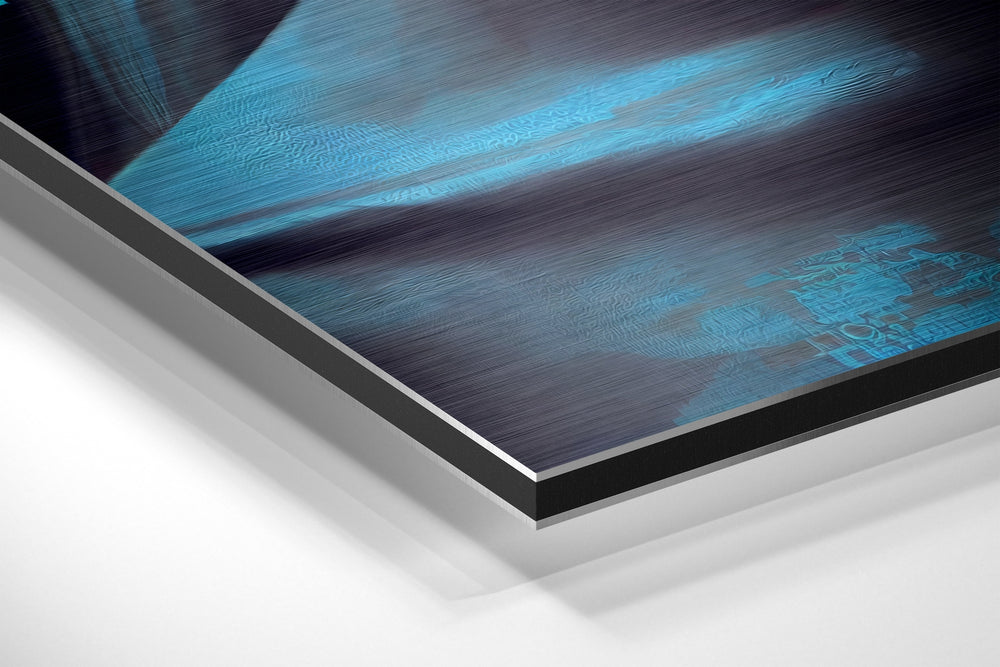 Human Software Brushed Aluminum Dibond Wall Art.
