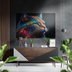 Cat Brushed Aluminum Dibond Wall Art.