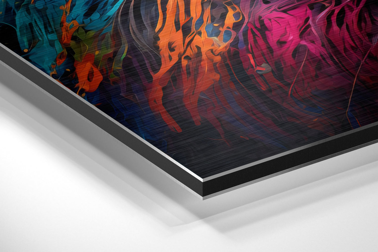 Cat Brushed Aluminum Dibond Wall Art.