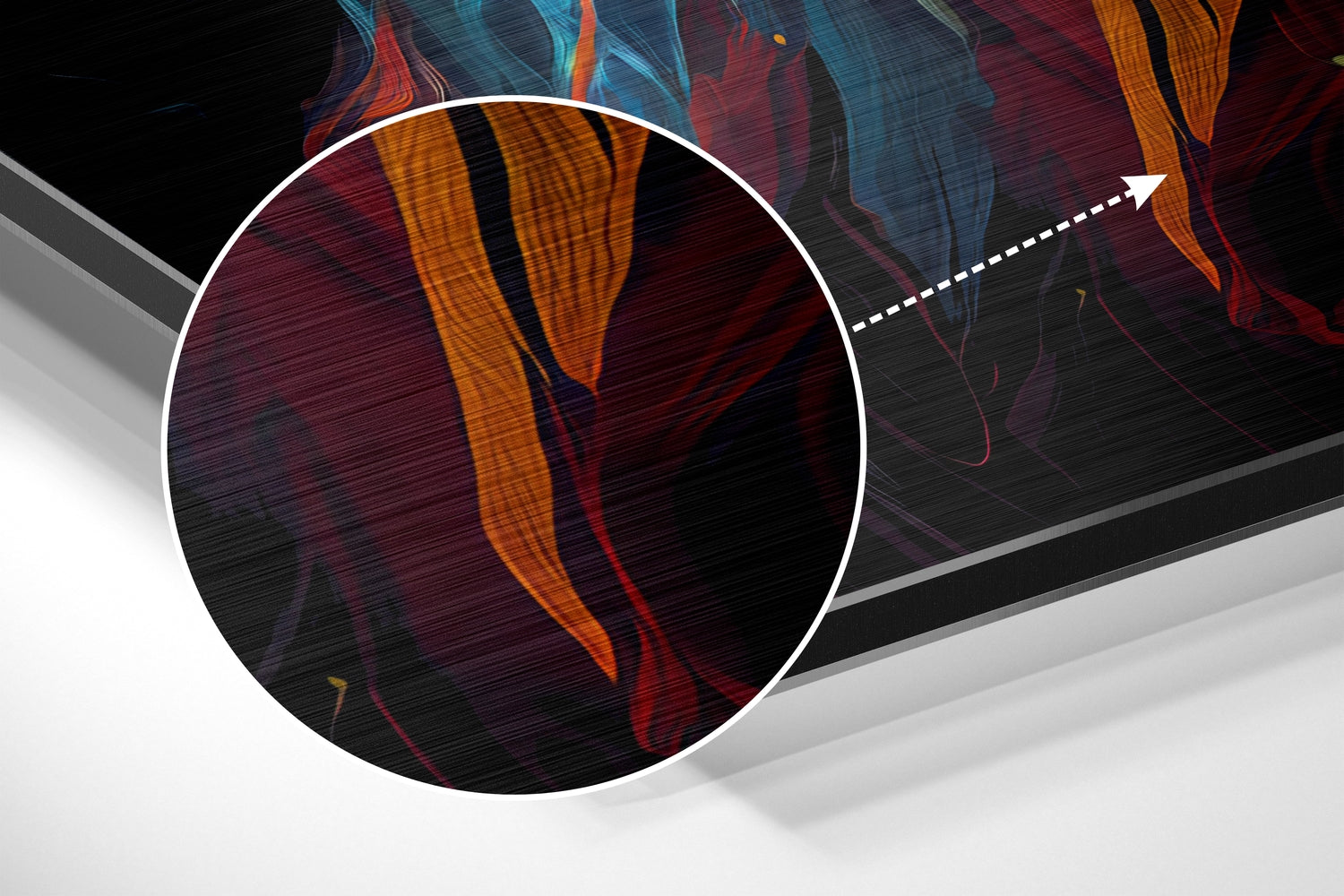 Lion Brushed Aluminum Dibond Wall Art.