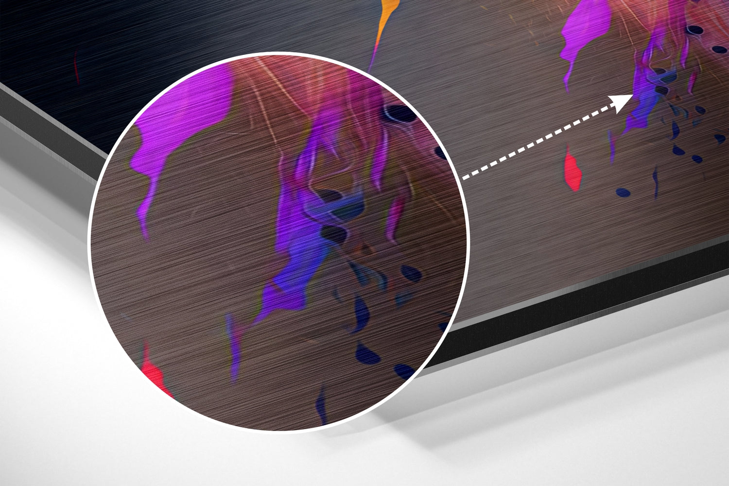 Lion Brushed Aluminum Dibond Wall Art.