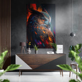 Owl Brushed Aluminum Dibond Wall Art.