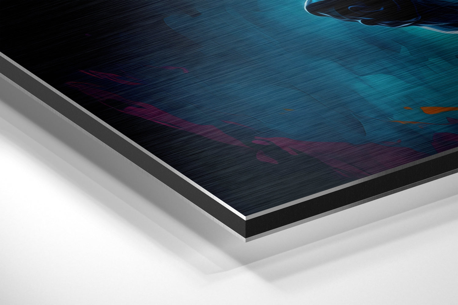 Wolf Brushed Aluminum Dibond Wall Art.