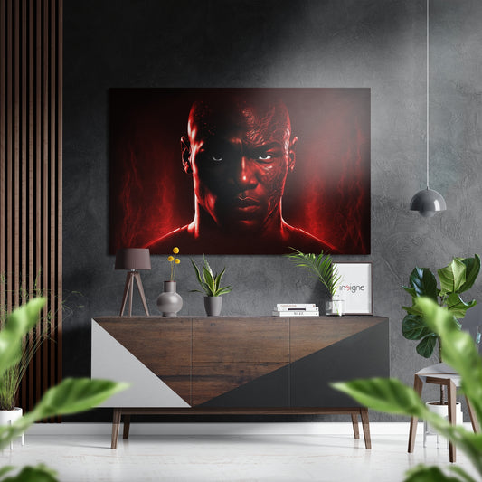 Revenge in His Eyes Brushed Aluminum Dibond Wall Art.