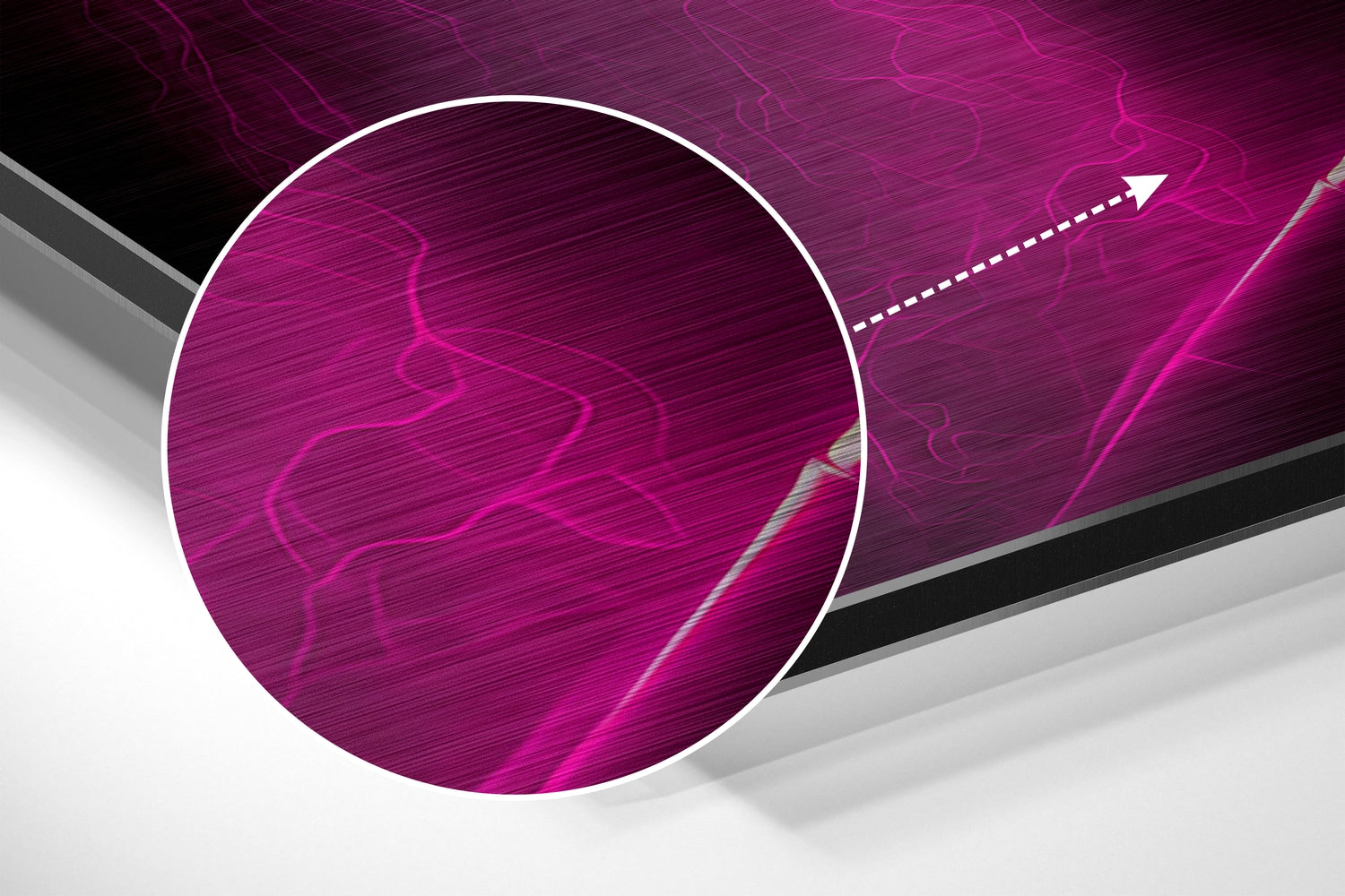 Revenge in His Eyes Brushed Aluminum Dibond Wall Art.