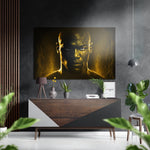 Revenge in His Eyes Brushed Aluminum Dibond Wall Art.