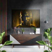 Revenge in His Eyes Brushed Aluminum Dibond Wall Art.
