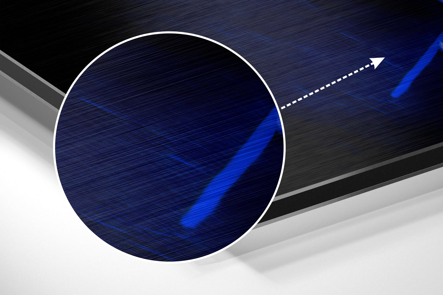 Revenge in His Eyes Brushed Aluminum Dibond Wall Art.