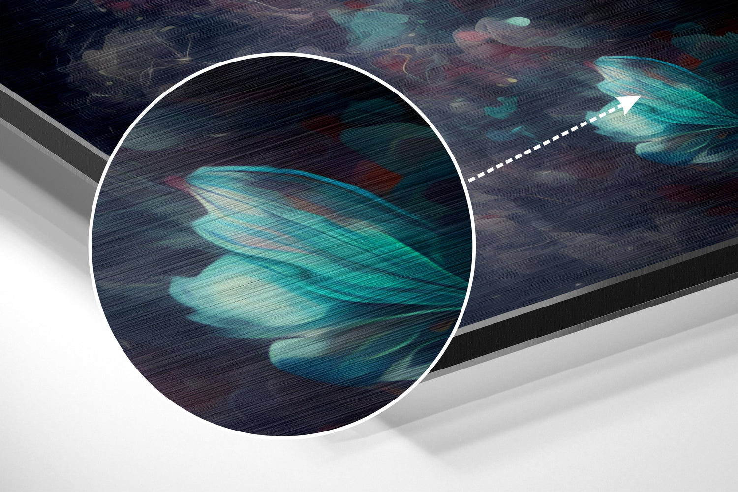 Pure Beauty Brushed Aluminum Dibond Wall Art.