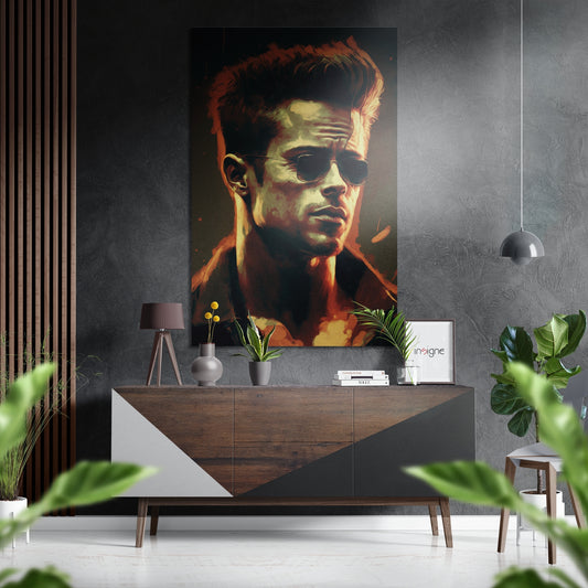 Underground Boxing Brushed Aluminum Dibond Wall Art