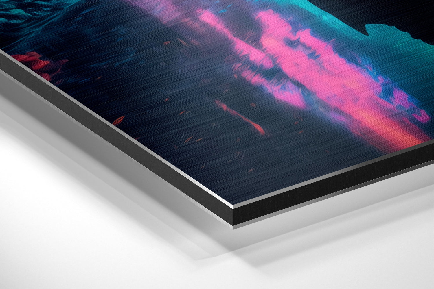 Cyberpunk Brushed Aluminum Dibond Wall Art.