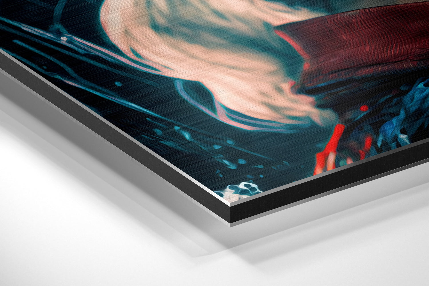 Harley Quinn Brushed Aluminum Dibond Wall Art.