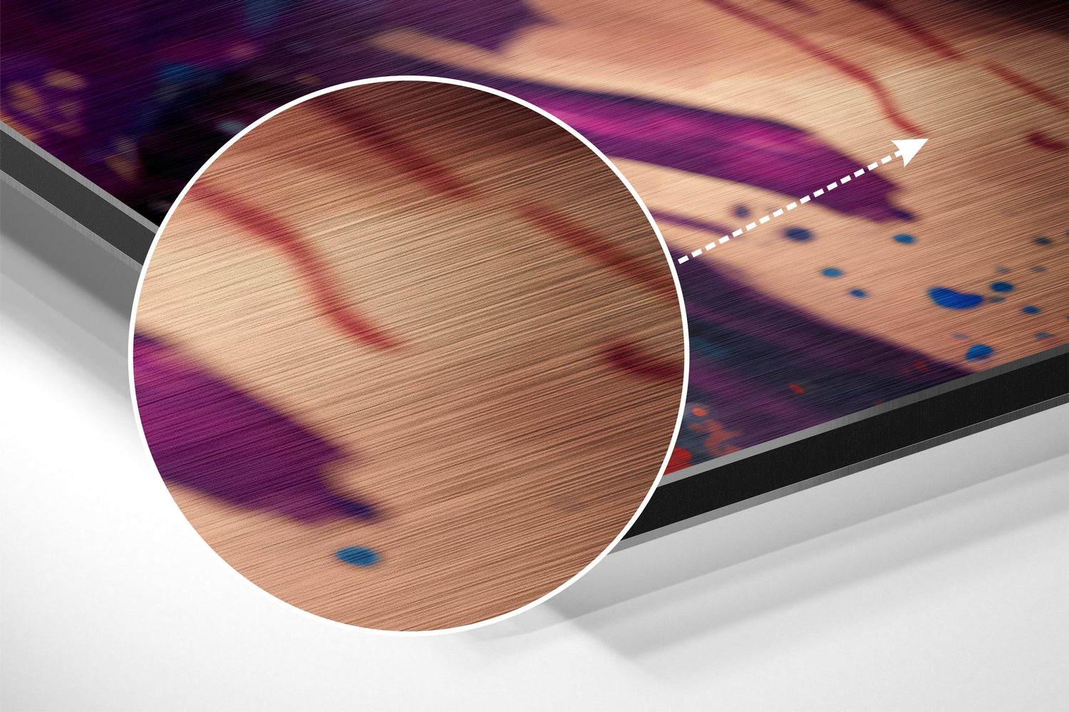 Harley Quinn Brushed Aluminum Dibond Wall Art.