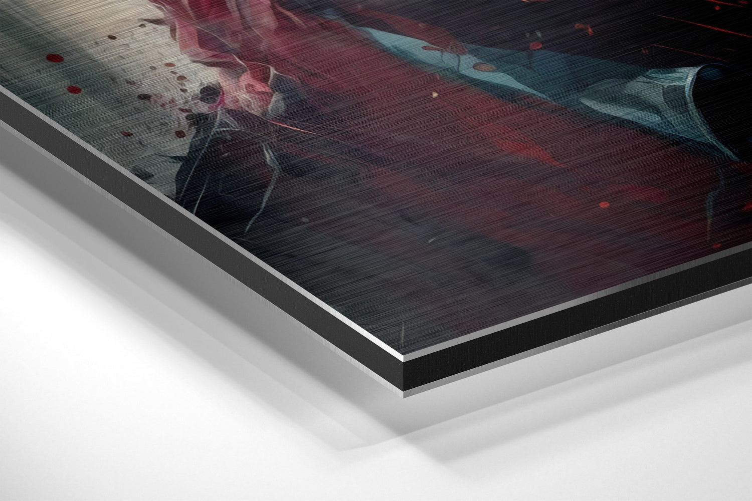 Iron Man Brushed Aluminum Dibond Wall Art.