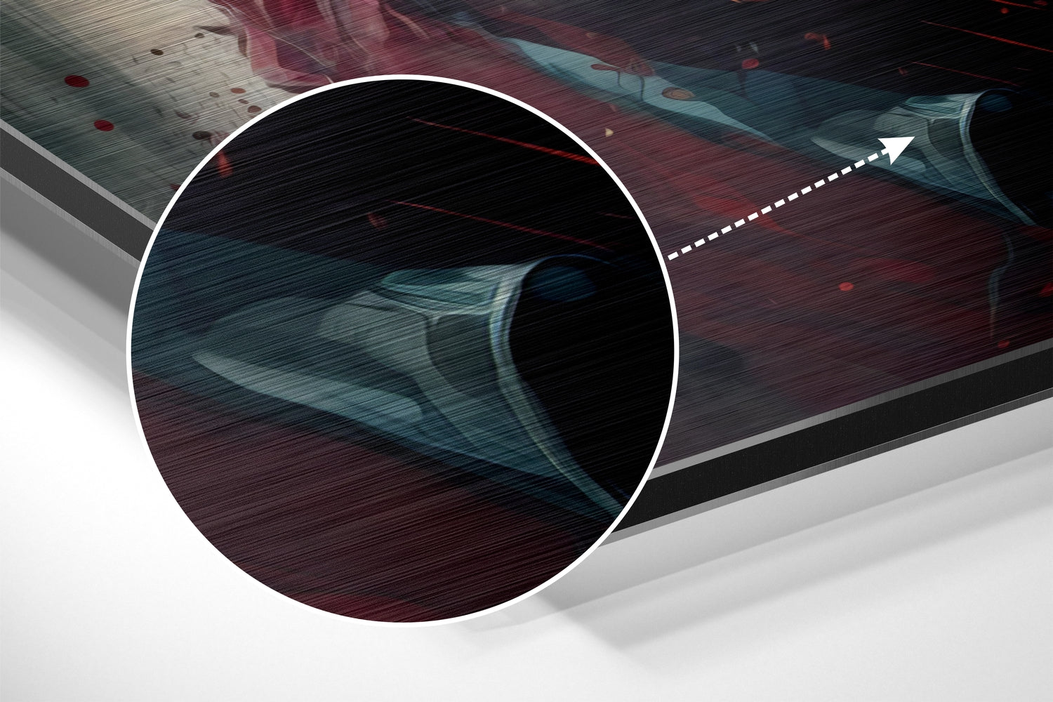 Iron Man Brushed Aluminum Dibond Wall Art.