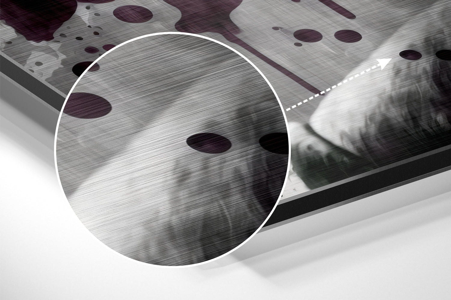 Joker Brushed Aluminum Dibond Wall Art.