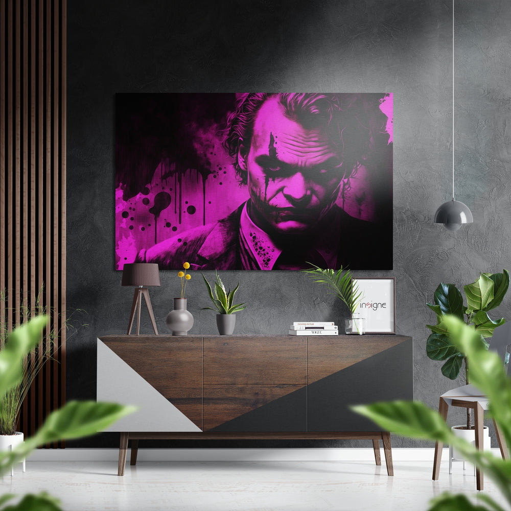 Joker Brushed Aluminum Dibond Wall Art.