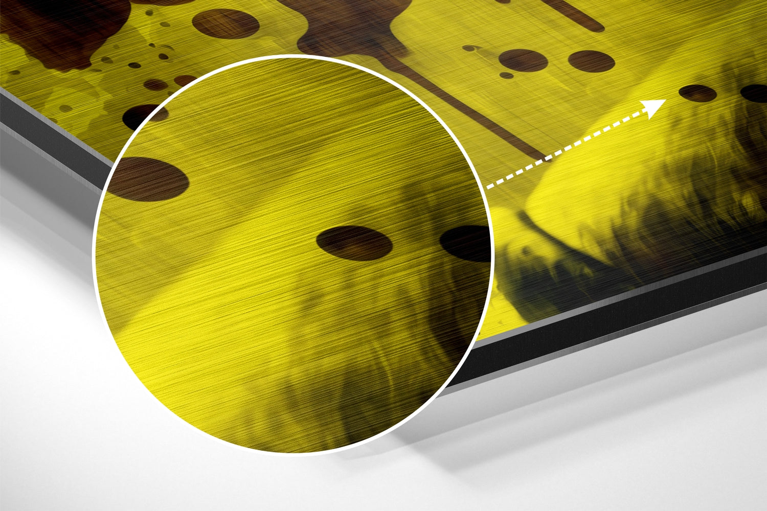 Joker Brushed Aluminum Dibond Wall Art.