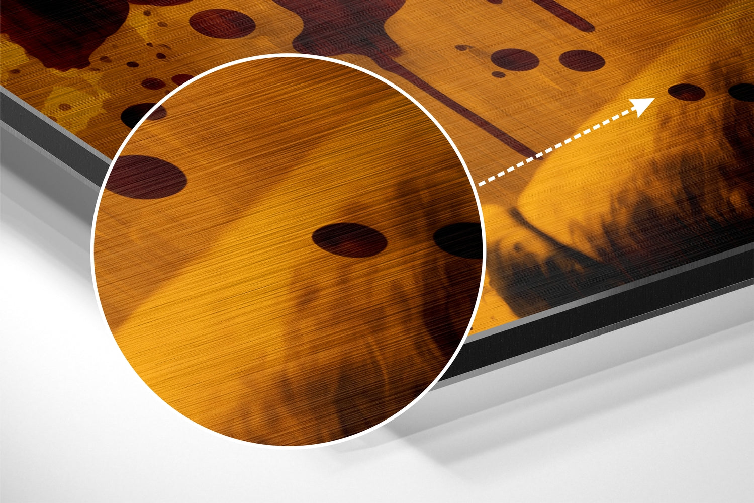 Joker Brushed Aluminum Dibond Wall Art.