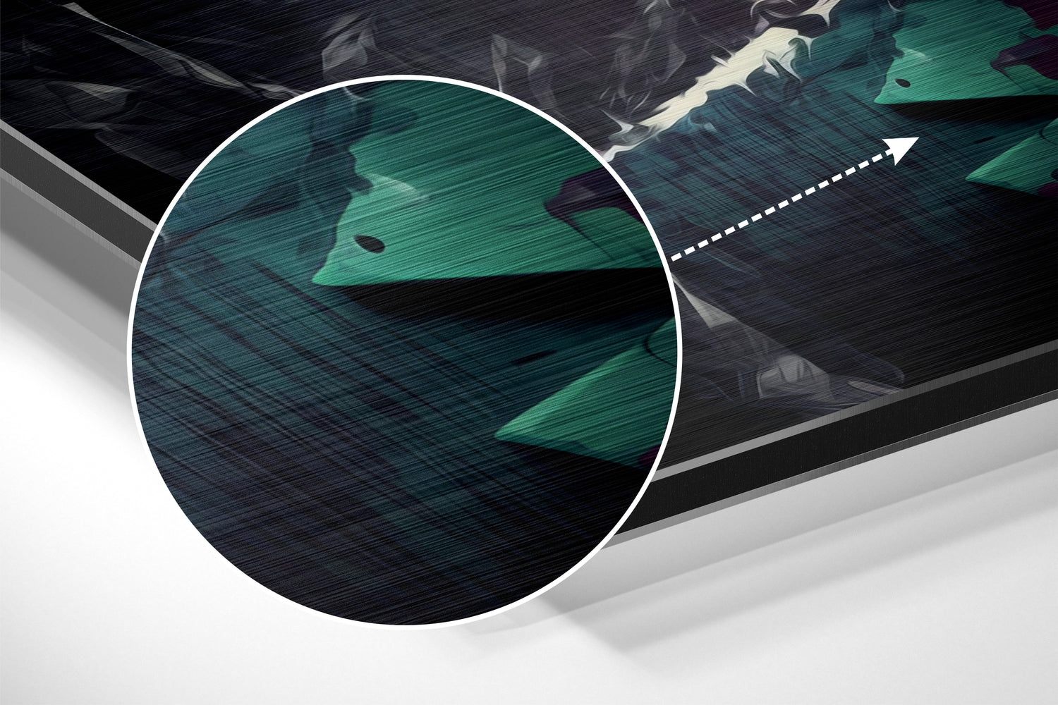 Joker Brushed Aluminum Dibond Wall Art.