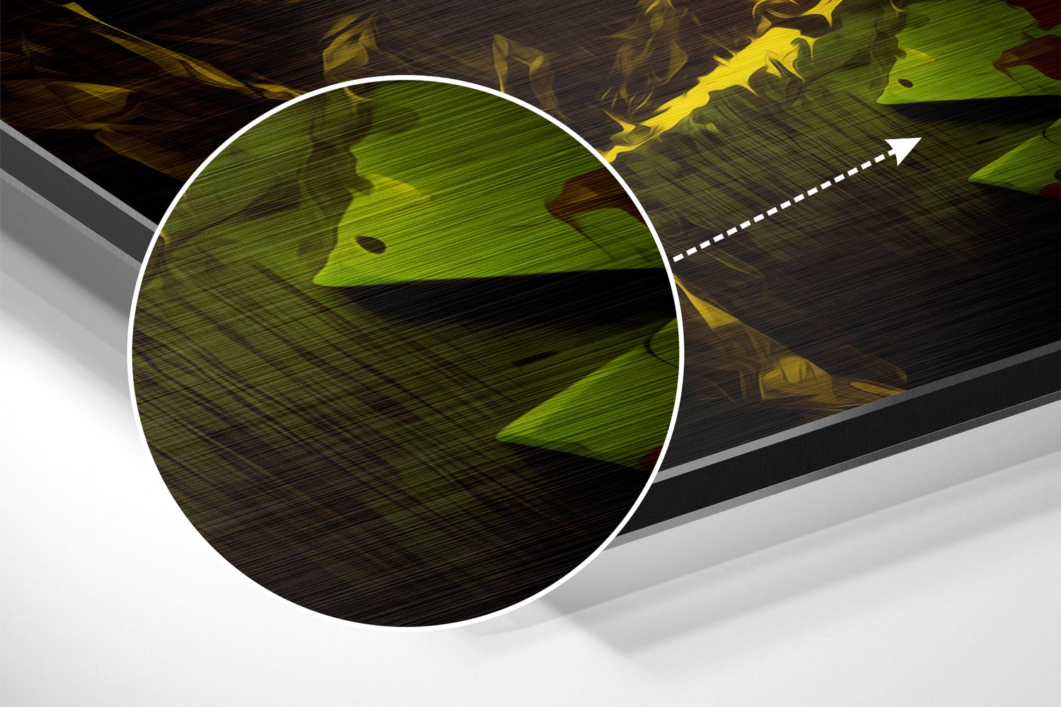 Joker Brushed Aluminum Dibond Wall Art.