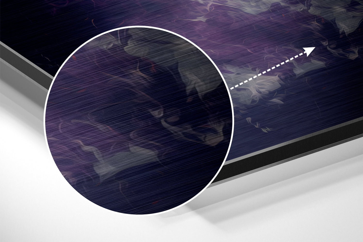 Joker Brushed Aluminum Dibond Wall Art.