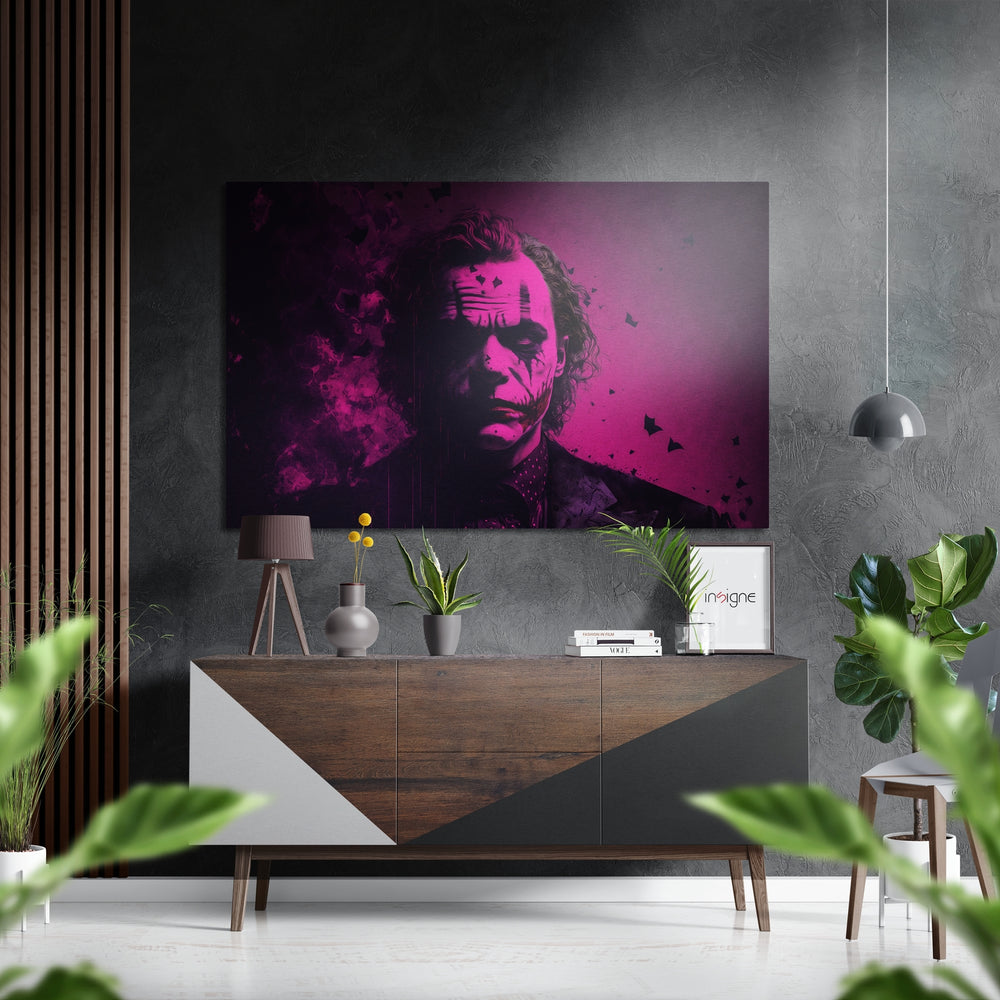 Joker Brushed Aluminum Dibond Wall Art.
