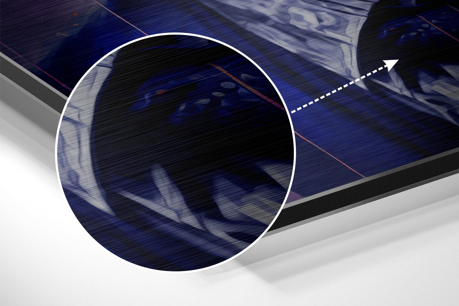 Joker Brushed Aluminum Dibond Wall Art.