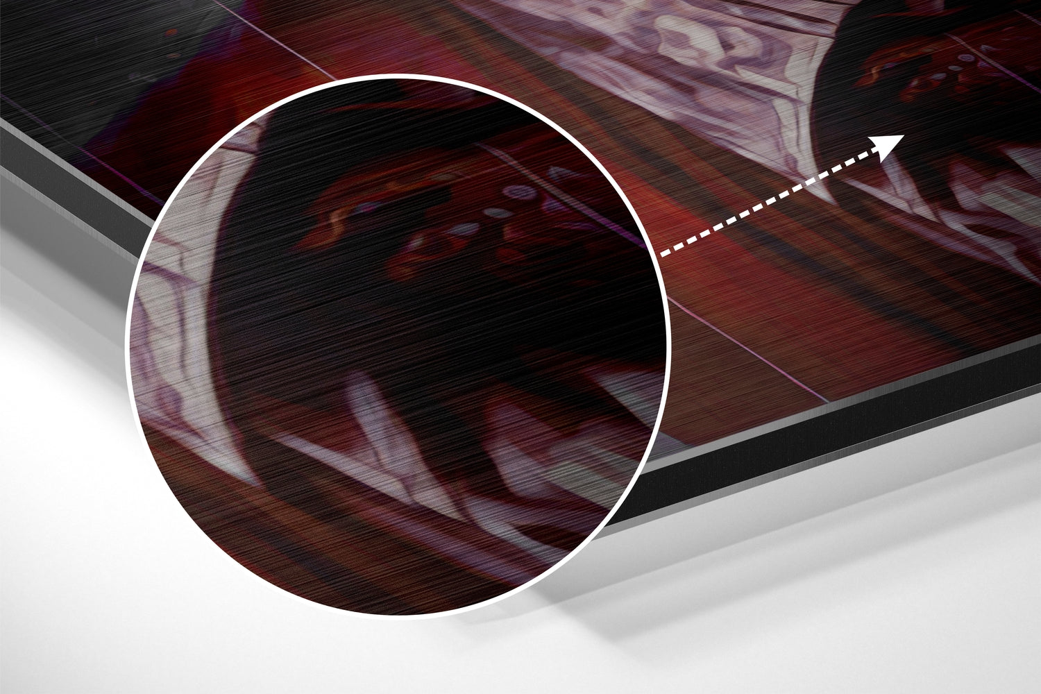 Joker Brushed Aluminum Dibond Wall Art.